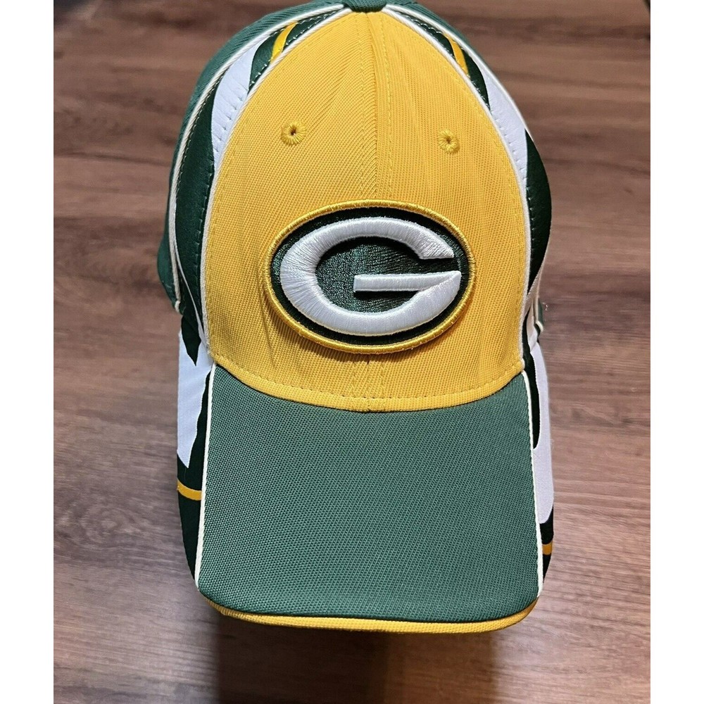 Reebok Green Bay Packers NFL Hat Cap Fitted Adult‎ Green Yellow